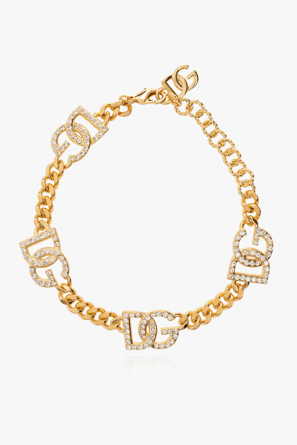 Dolce & Gabbana Brass choker with logo