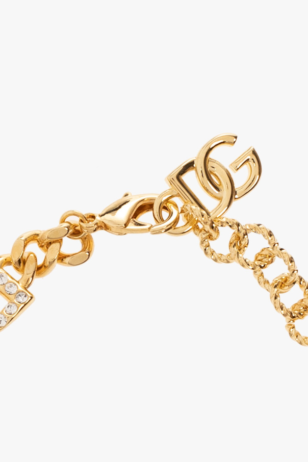 Dolce & Gabbana Brass choker with logo