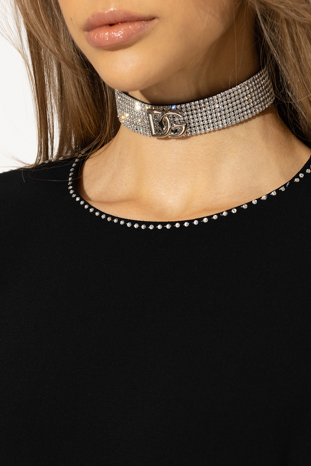 Dolce & Gabbana Crystal-embellished choker