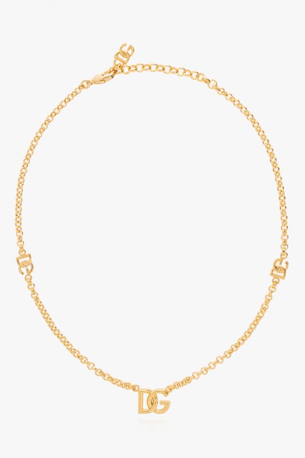 dolce & gabbana purple small bag Brass choker with logo