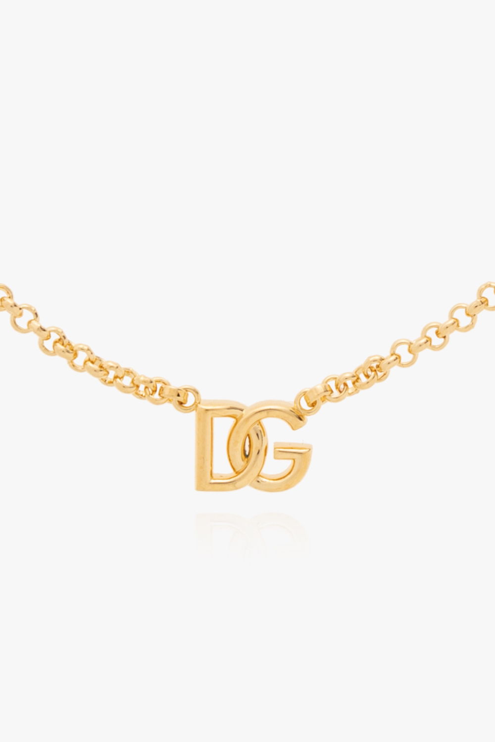 dolce & gabbana purple small bag Brass choker with logo