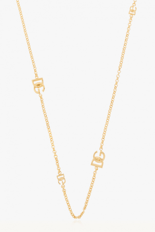 Dolce & Gabbana Brass necklace with logo