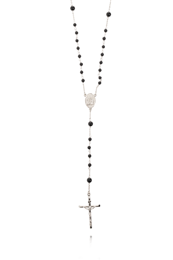 Dolce & Gabbana Logo Print Top Rosary necklace