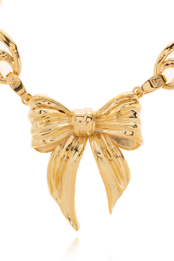 Dolce & Gabbana Necklace with bow-shaped pendant