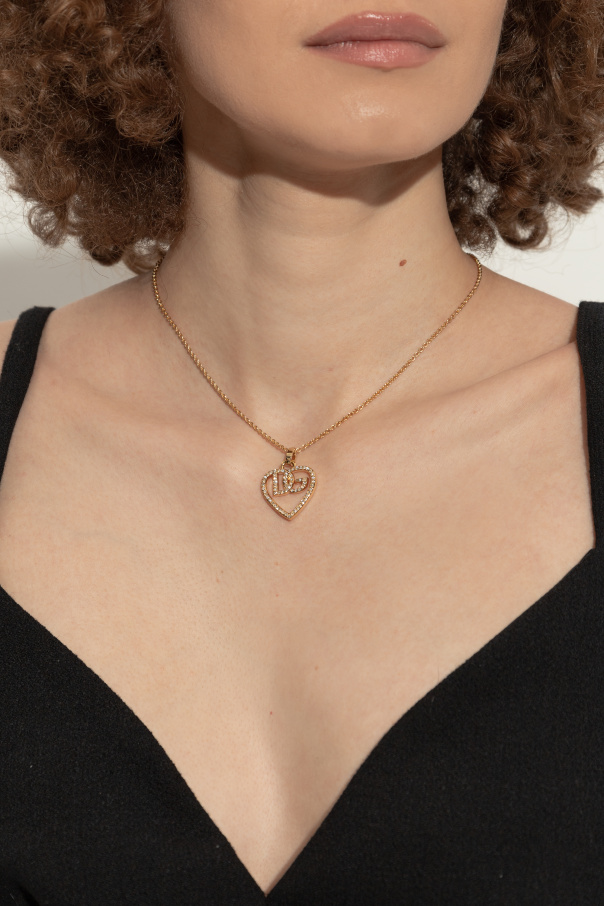 Dolce & Gabbana Naszyjnik z zawieszką w kształcie serca