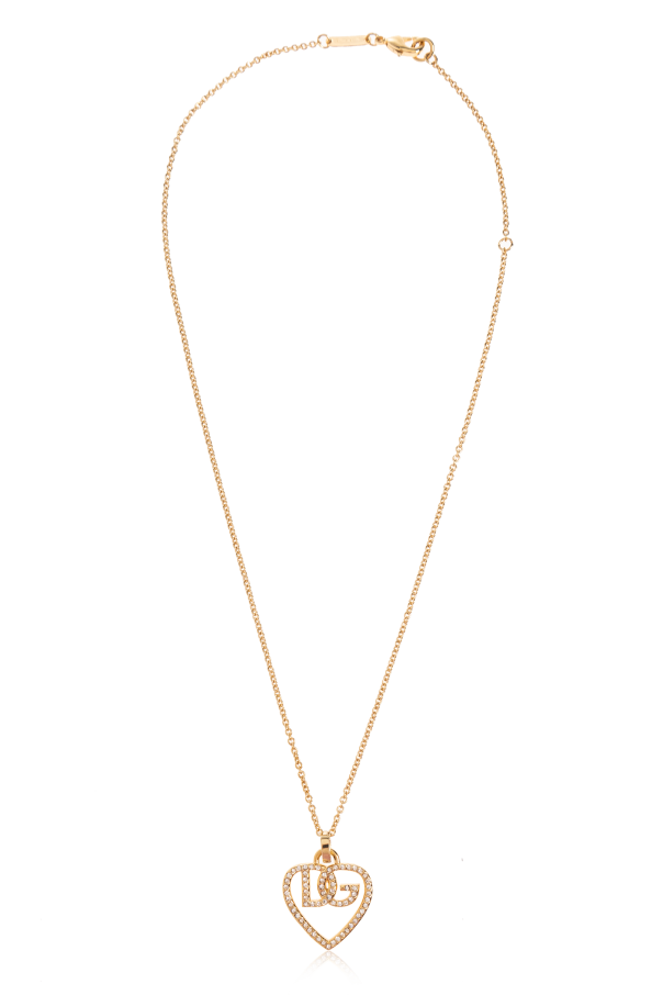 Dolce & Gabbana Naszyjnik z zawieszką w kształcie serca