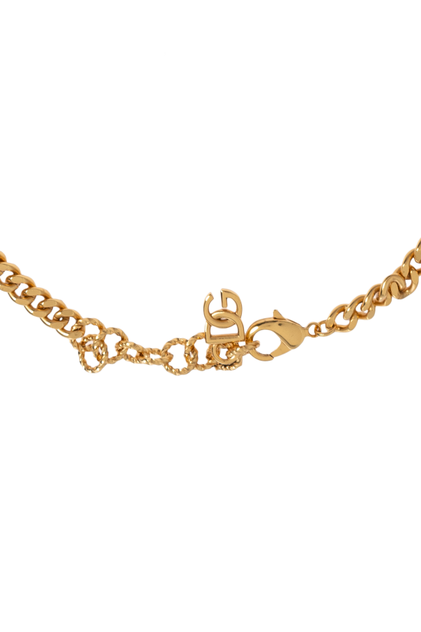 Dolce & Gabbana Naszyjnik z połyskującymi kryształami