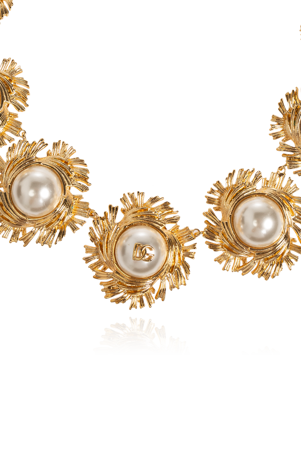 Dolce & Gabbana Short necklace with artificial pearls