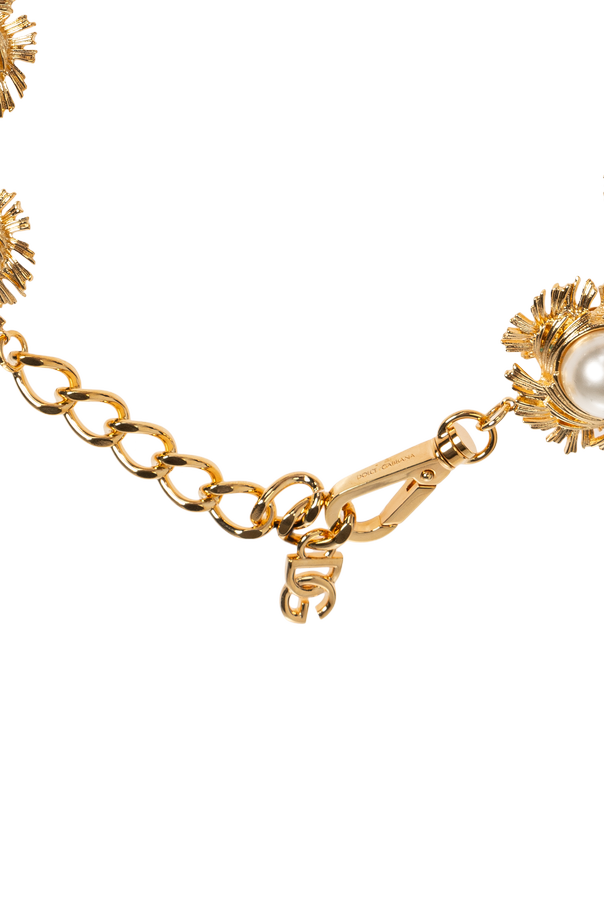 Dolce & Gabbana Short necklace with artificial pearls