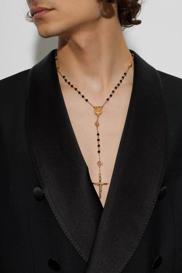 Dolce & Gabbana Golden Religious Motif Necklace