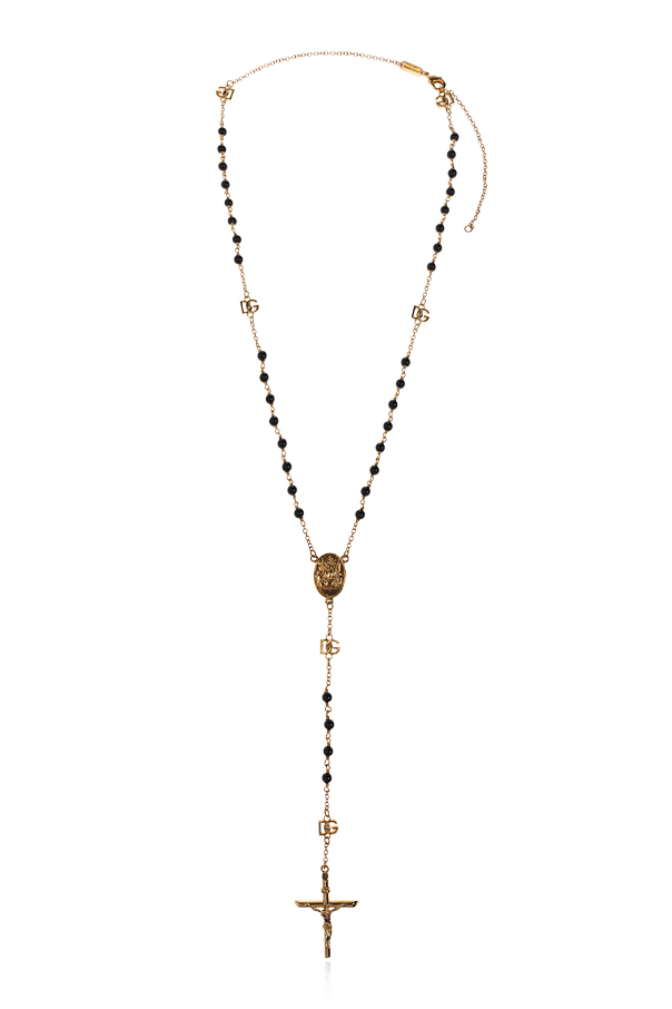 Dolce & Gabbana Golden Religious Motif Necklace