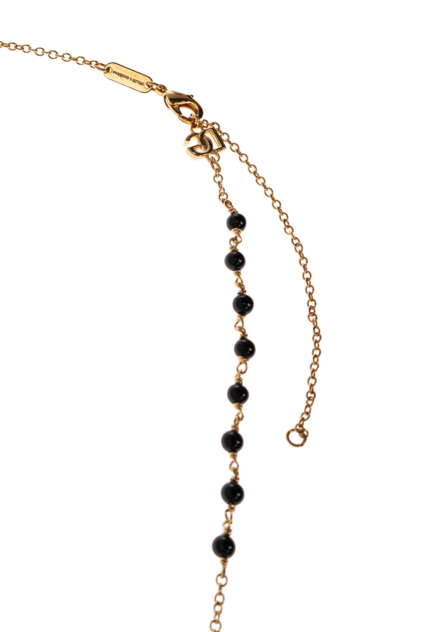 Dolce & Gabbana Golden Religious Motif Necklace