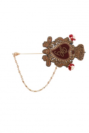 Branded brooch od Dolce & Gabbana