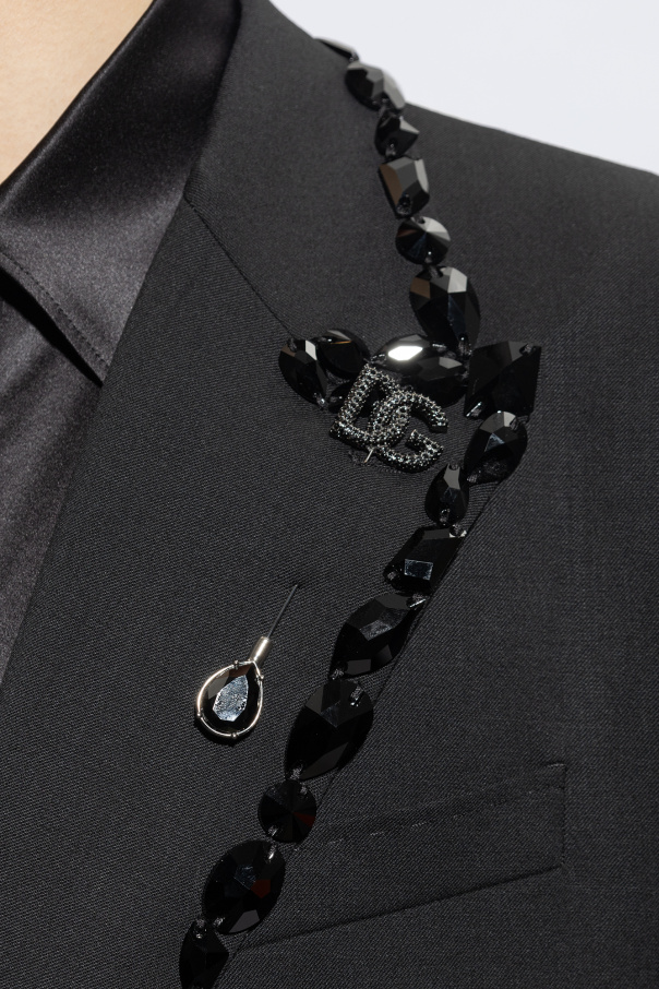 Dolce WITH & Gabbana Rhinestone-embellished brooch