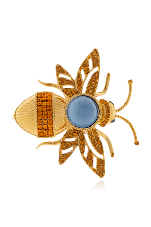 Broche com cristais cintilantes