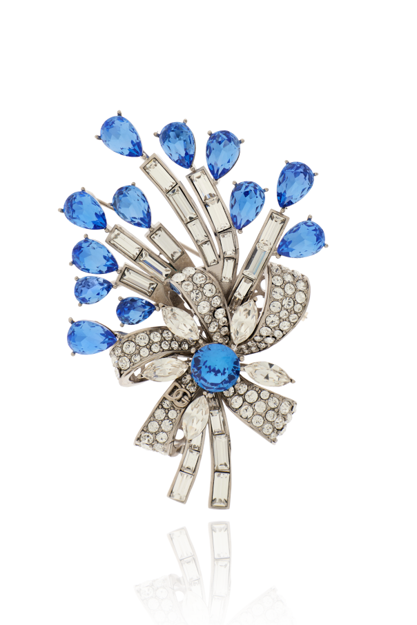 Brooch with shimmering crystals od Dolce & Gabbana