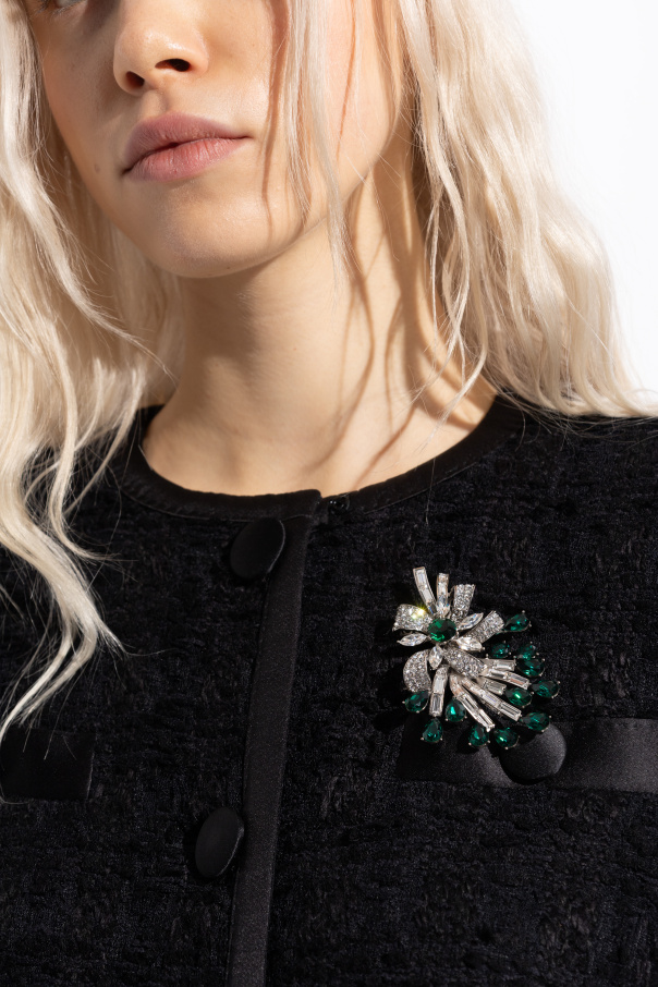 Dolce & Gabbana Brooch with sparkling crystals