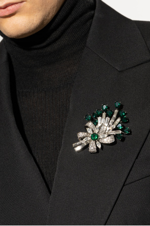 Dolce & Gabbana Brooch with sparkling crystals