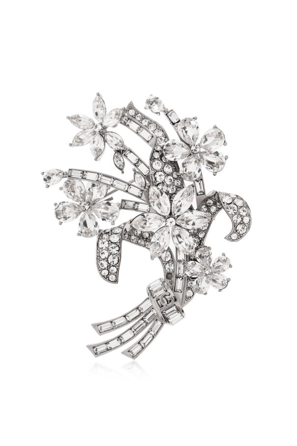 Brooch with shimmering crystals od Dolce & Gabbana