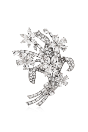 Brooch with shimmering crystals