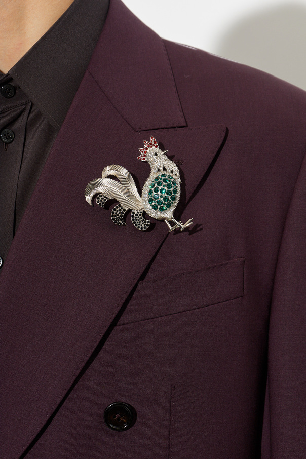 Dolce & Gabbana Pin with shimmering crystals