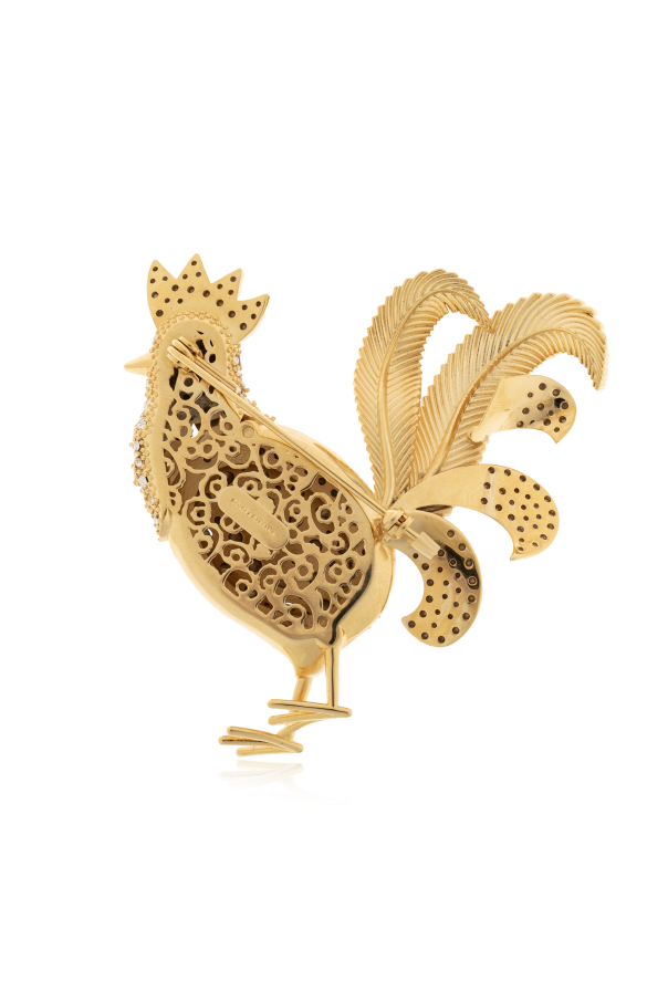 Dolce & Gabbana Brooch with shimmering crystals