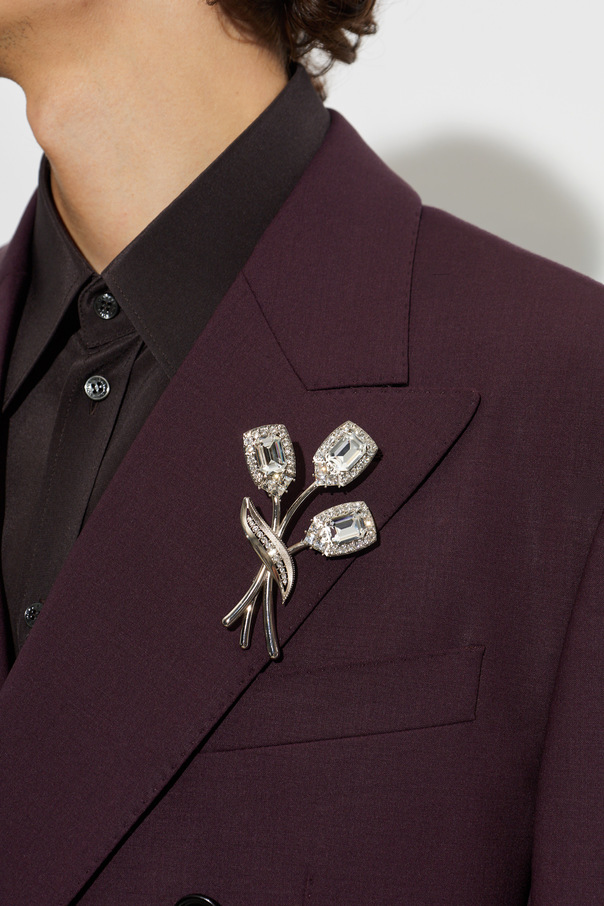 Dolce & Gabbana Brooch with shimmering crystals