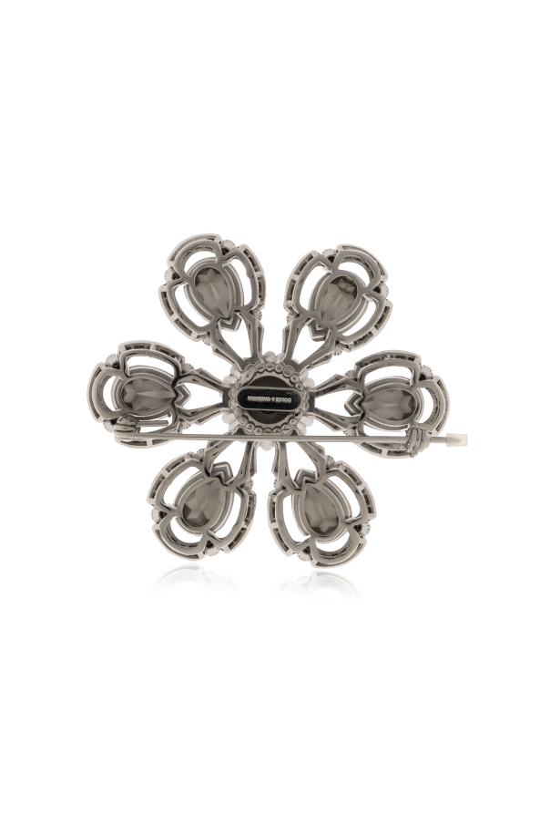 Dolce & Gabbana Broche com cristais brilhantes