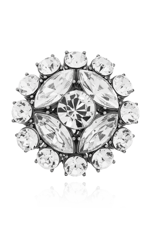 Pin with shimmering crystals