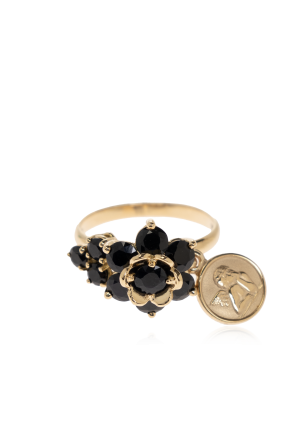 Gold ring with stones