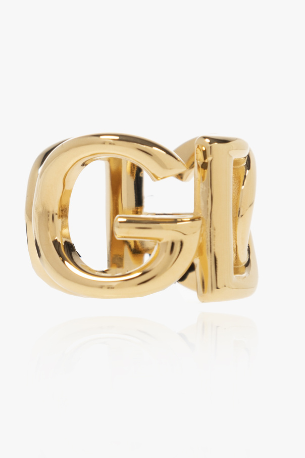 Gabbana Dresses Czarny Branded ring