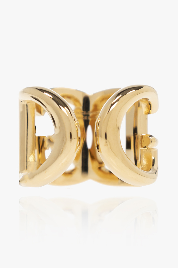 Gabbana Dresses Czarny Branded ring