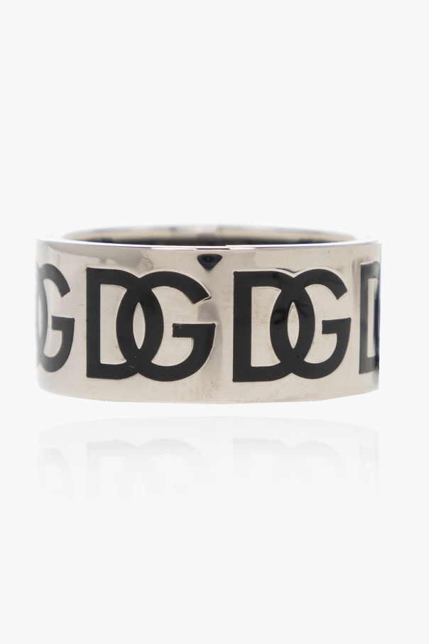 Logo-engraved ring od Dolce & Gabbana