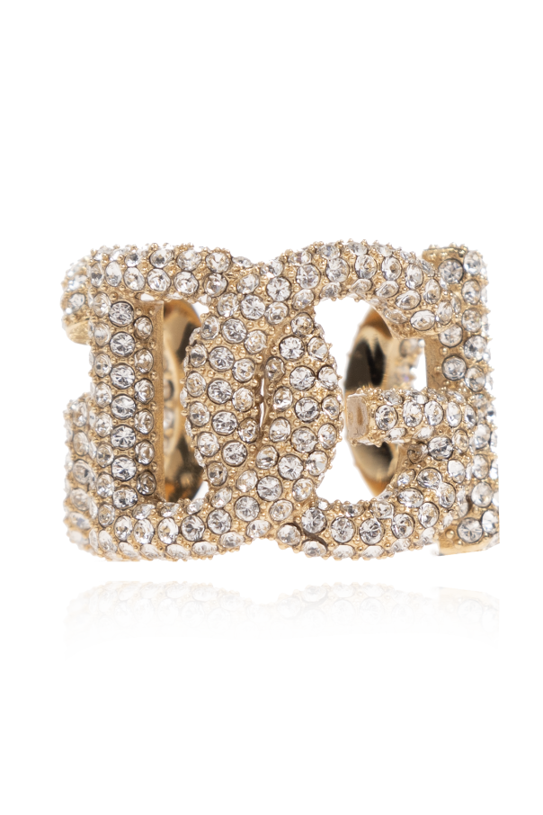 Crystal-embellished ring od Dolce & Gabbana
