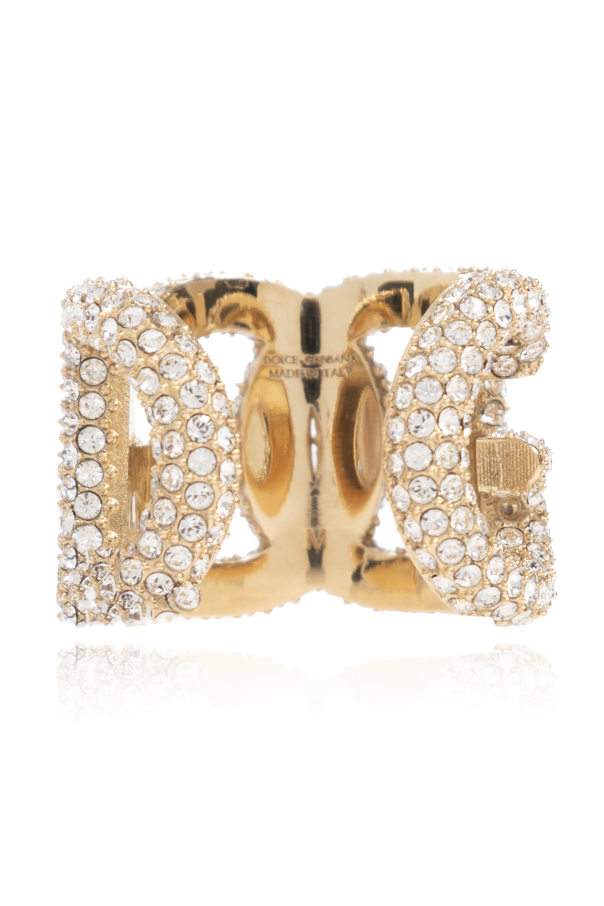 Dolce & Gabbana Pierścień z kryształami