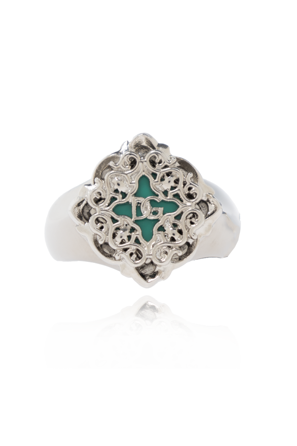 Dolce & Gabbana Pierścień z logo
