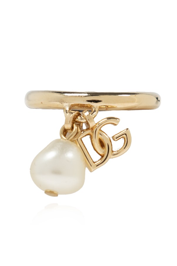 Dolce & Gabbana Pierścień z perłą