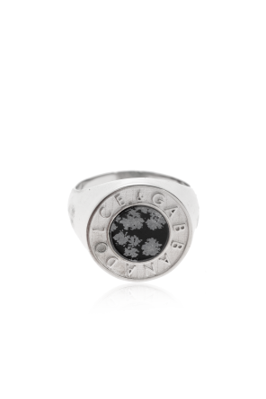 Signet ring with logo