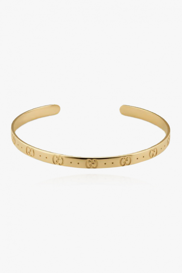 Gucci Gold bracelet with logo