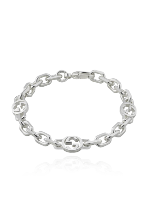 Pulsera de plata con logo