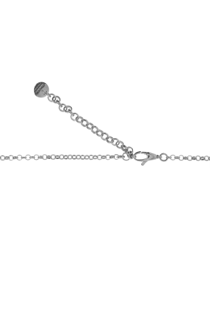 Gucci Silver necklace with logo-shaped pendant
