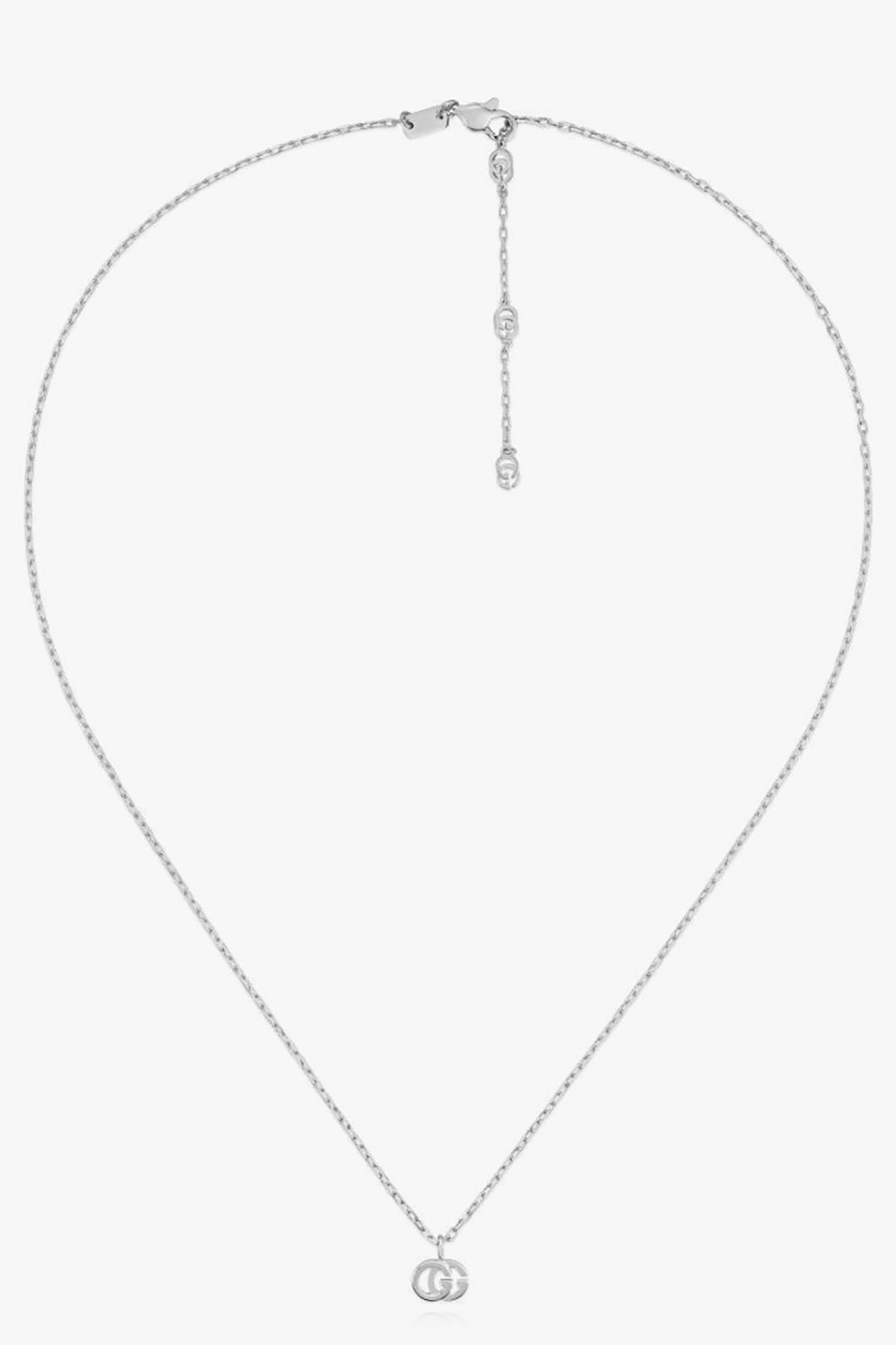 Gucci White gold necklace with diamonds