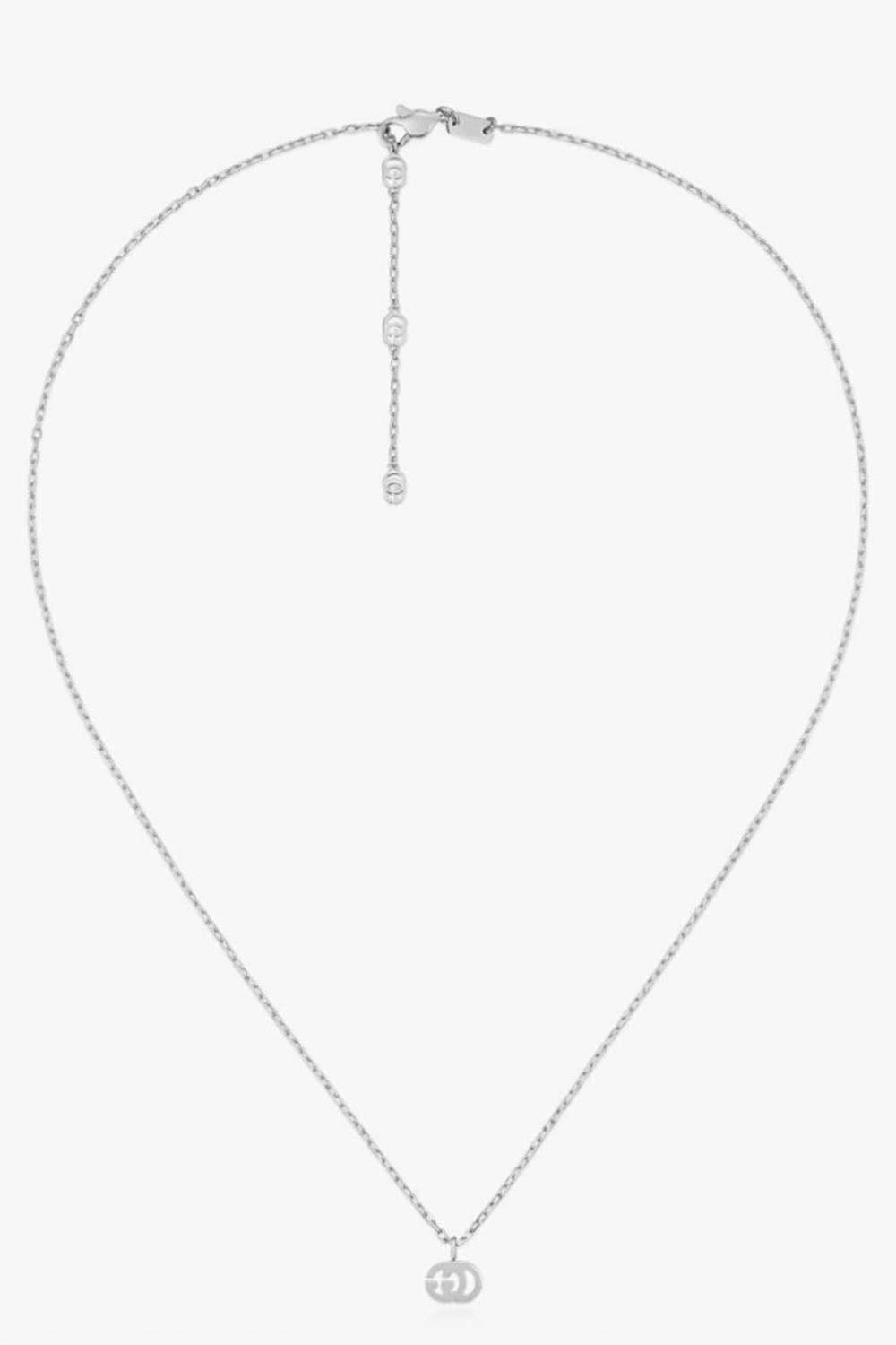 Gucci White gold necklace with diamonds