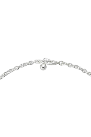 Gucci Silberne Halskette mit herzförmigem Anhänger