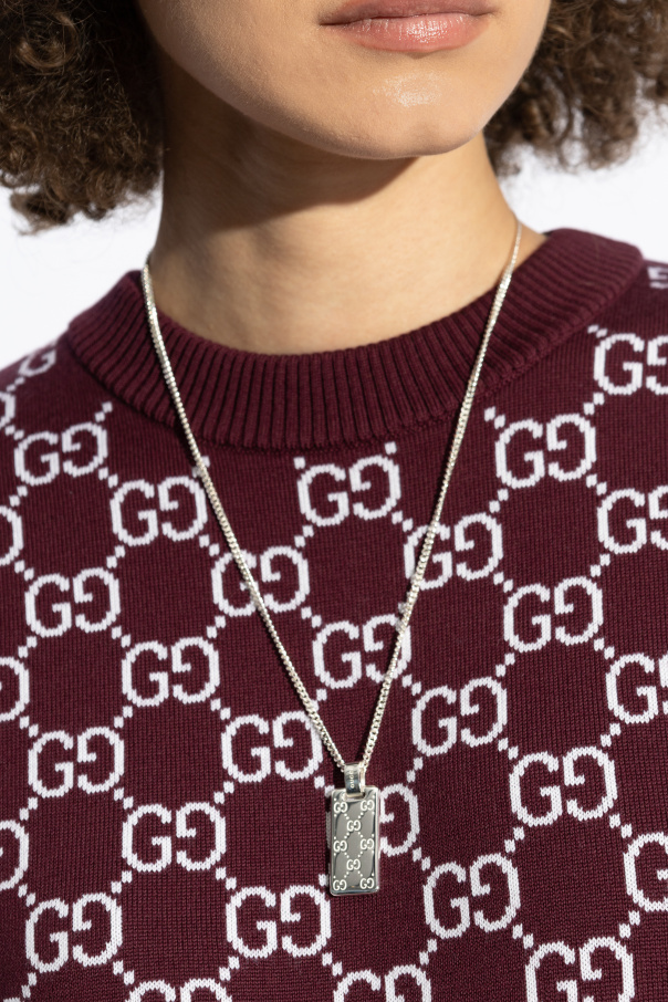 Gucci Silver necklace with pendant