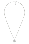Gucci SILVER Silver necklace with logo-shaped pendant