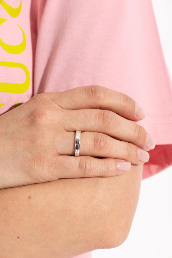 Gucci Srebrny pierścień