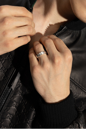 Gucci Srebrny pierścień