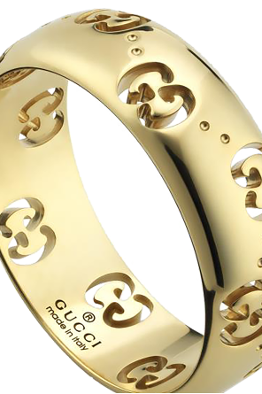 Gucci Gold ring with logo