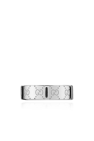Gucci SILVER Silver ring with engraved logo